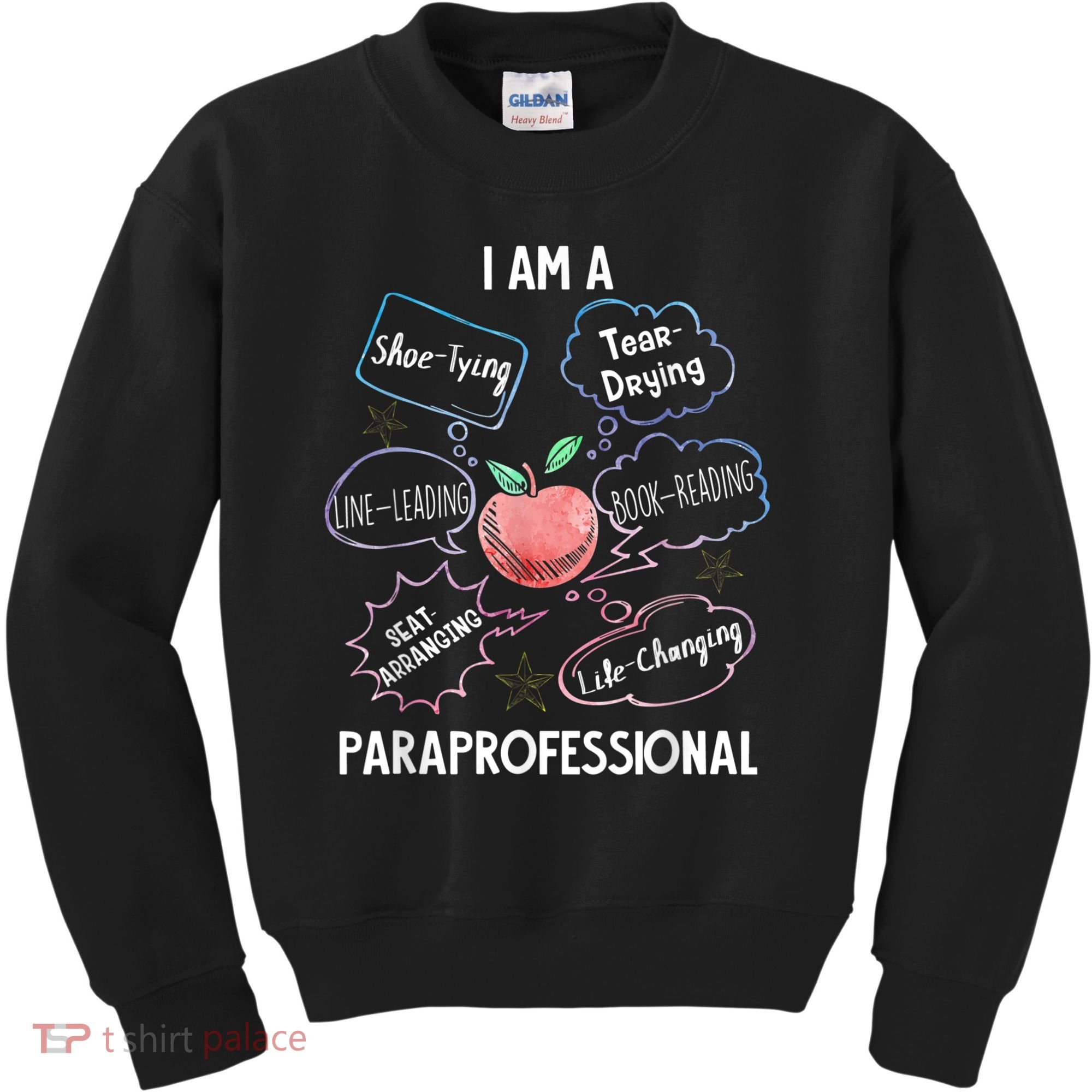 Life Changing Paraprofessional Para Squad Paraprofessional Kids Sweatshirt