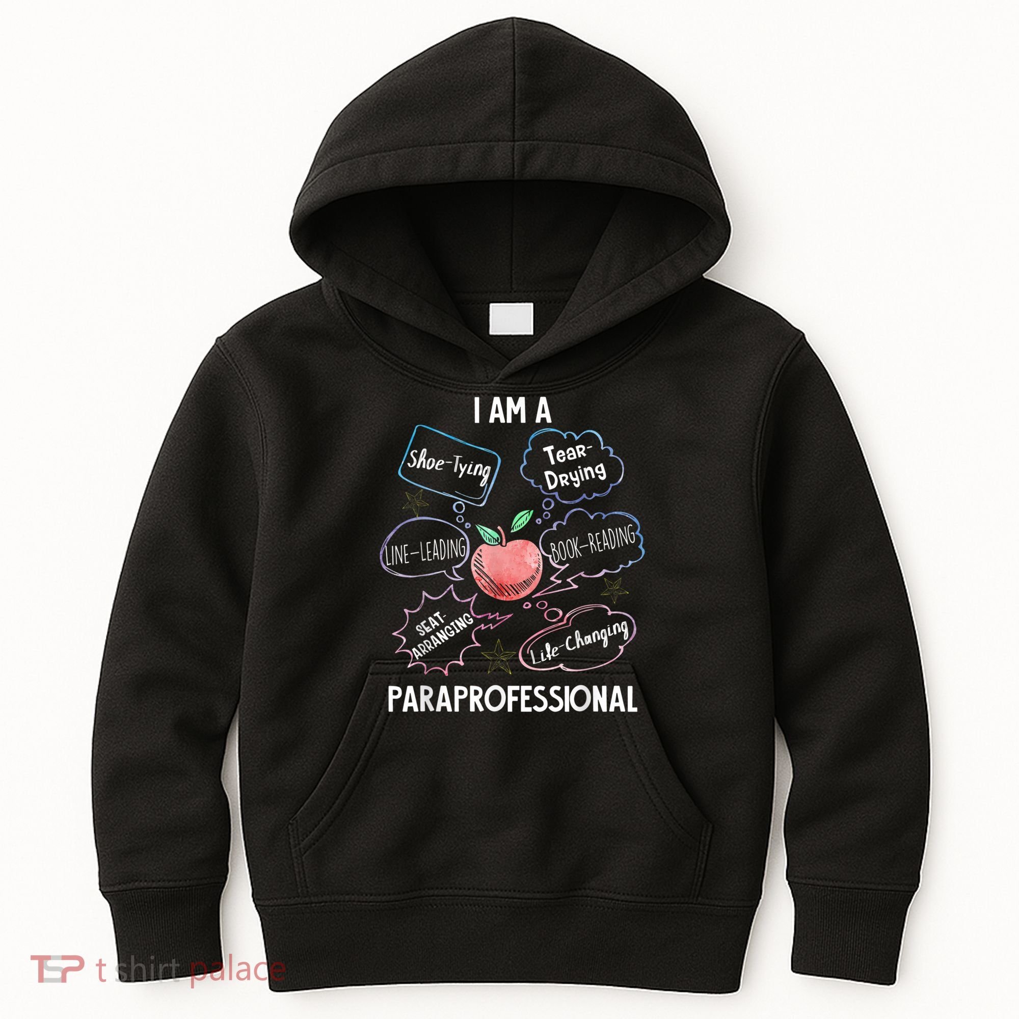 Life Changing Paraprofessional Para Squad Paraprofessional Kids Hoodie