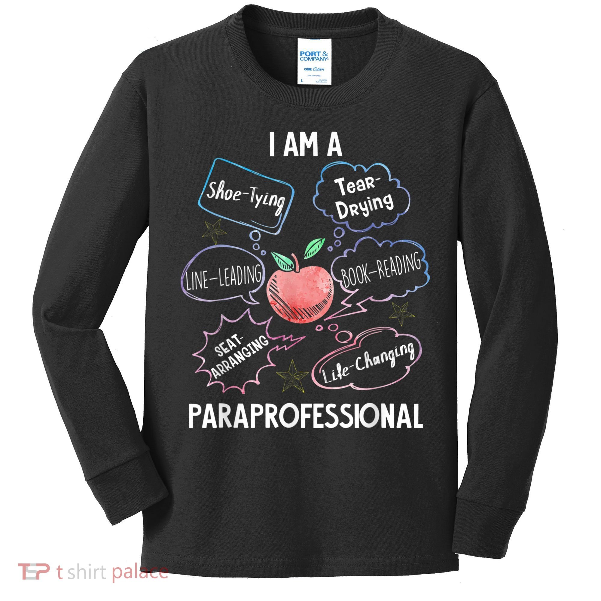 Life Changing Paraprofessional Para Squad Paraprofessional Kids Long Sleeve Shirt