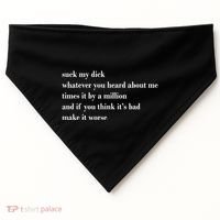 Leah Confessional Quote USA-Made Doggie Bandana thumb 0