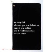 Leah Confessional Quote Golf Towel thumb 0