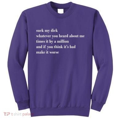 Leah Confessional Quote Sweatshirt