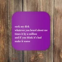 Leah Confessional Quote Coaster thumb 0