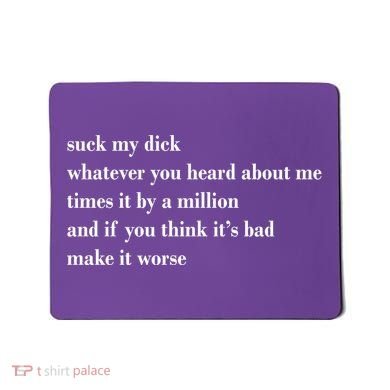Leah Confessional Quote Mousepad