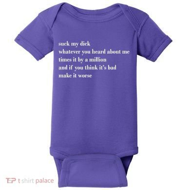 Leah Confessional Quote Baby Bodysuit