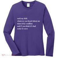 Leah Confessional Quote Women's Long Sleeve Shirt thumb 0