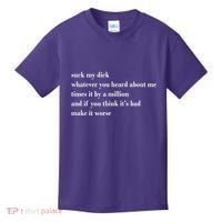 Leah Confessional Quote Kids T-Shirt thumb 0