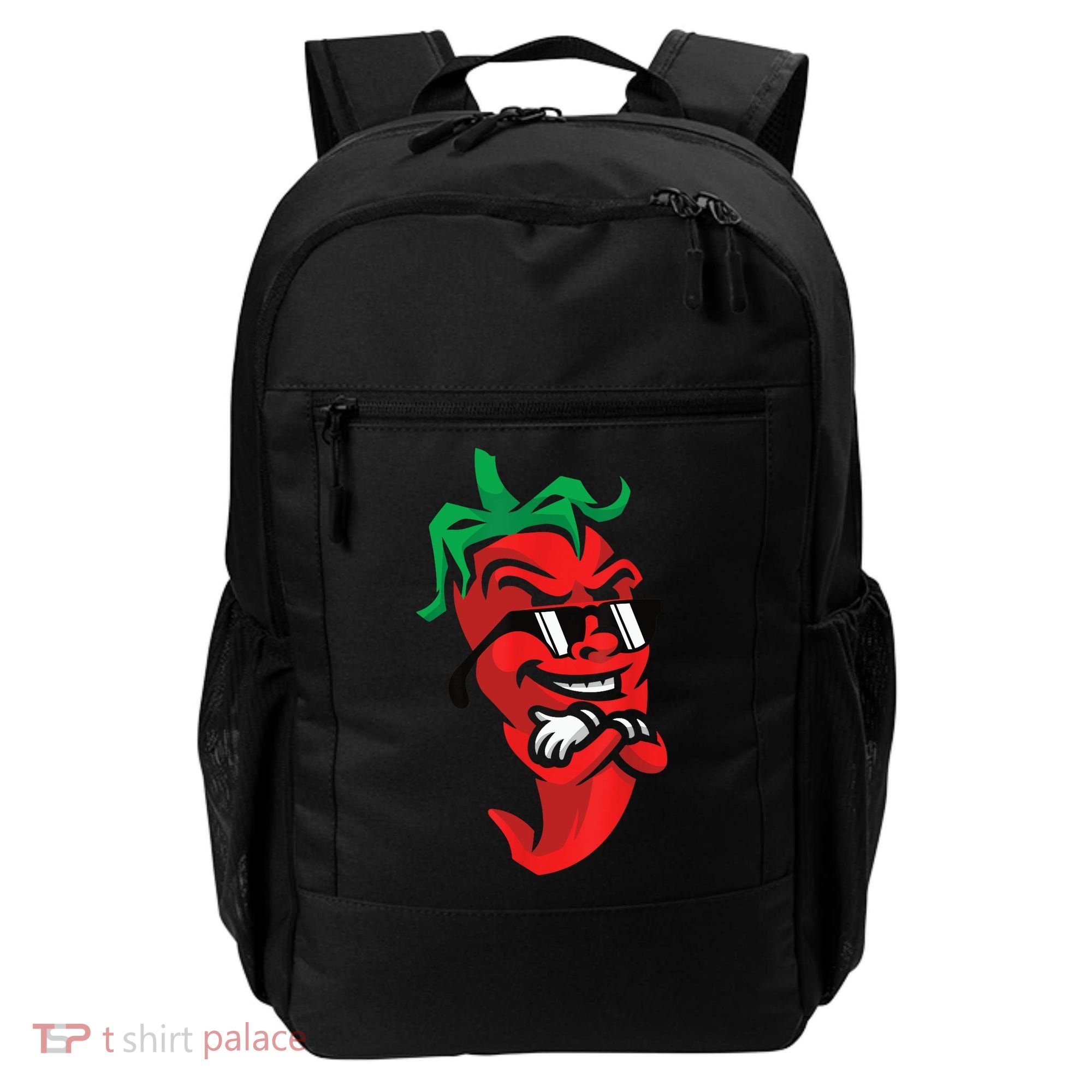 Lazy Cool Red Chili Pepper Mexican Spicy Hot Food Lover Backpack