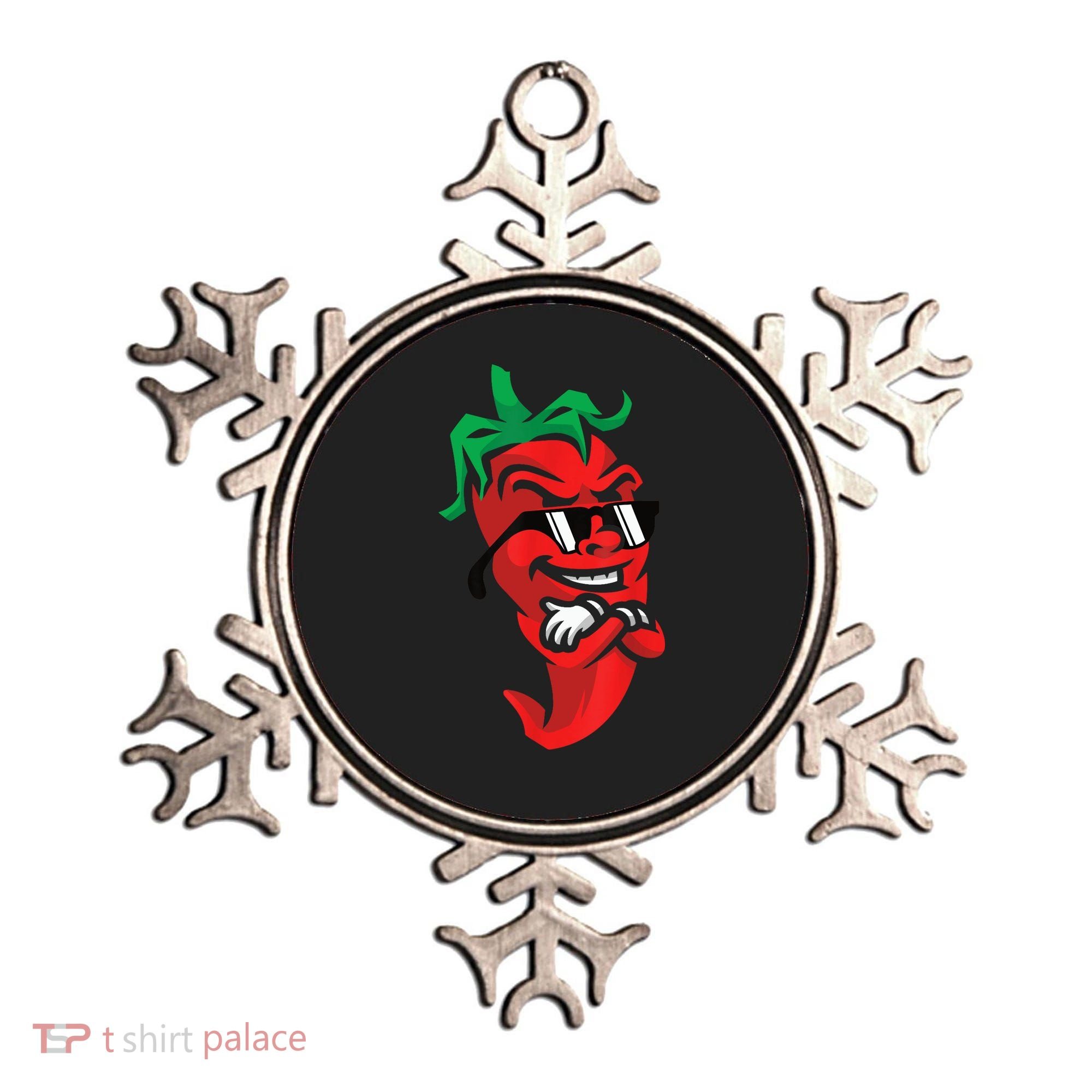 Lazy Cool Red Chili Pepper Mexican Spicy Hot Food Lover Ornament