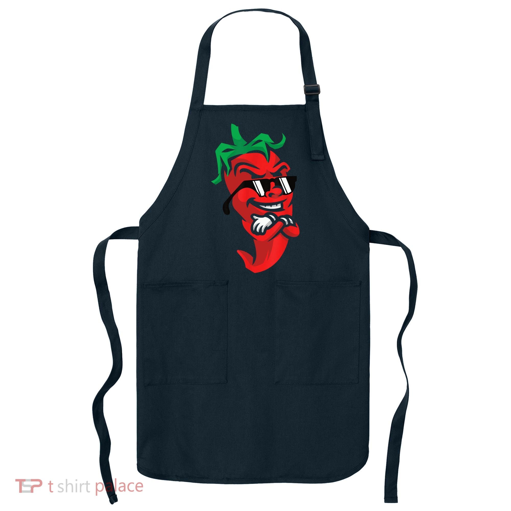 Lazy Cool Red Chili Pepper Mexican Spicy Hot Food Lover Apron