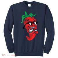 Lazy Cool Red Chili Pepper Mexican Spicy Hot Food Lover Sweatshirt thumb 0