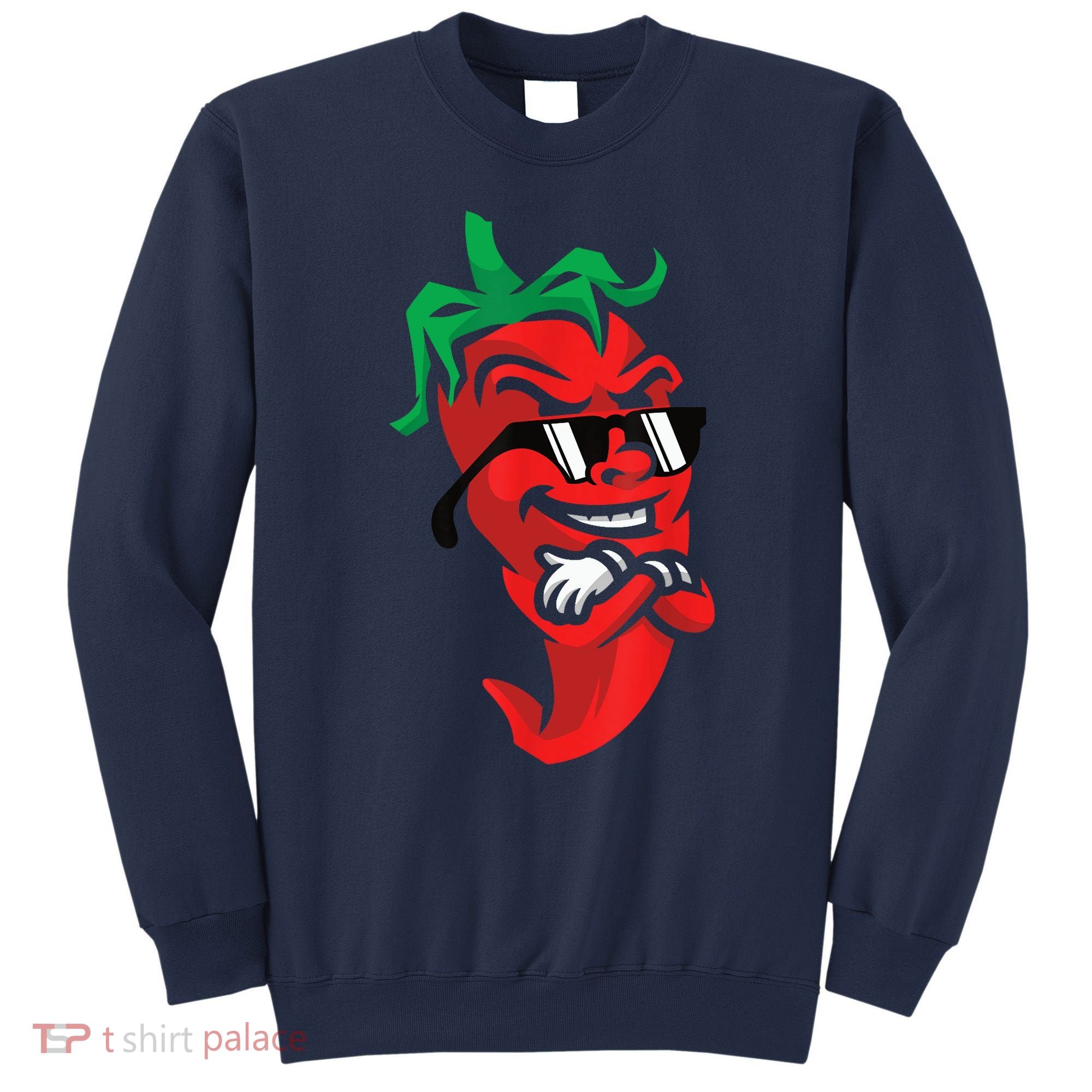 Lazy Cool Red Chili Pepper Mexican Spicy Hot Food Lover Sweatshirt