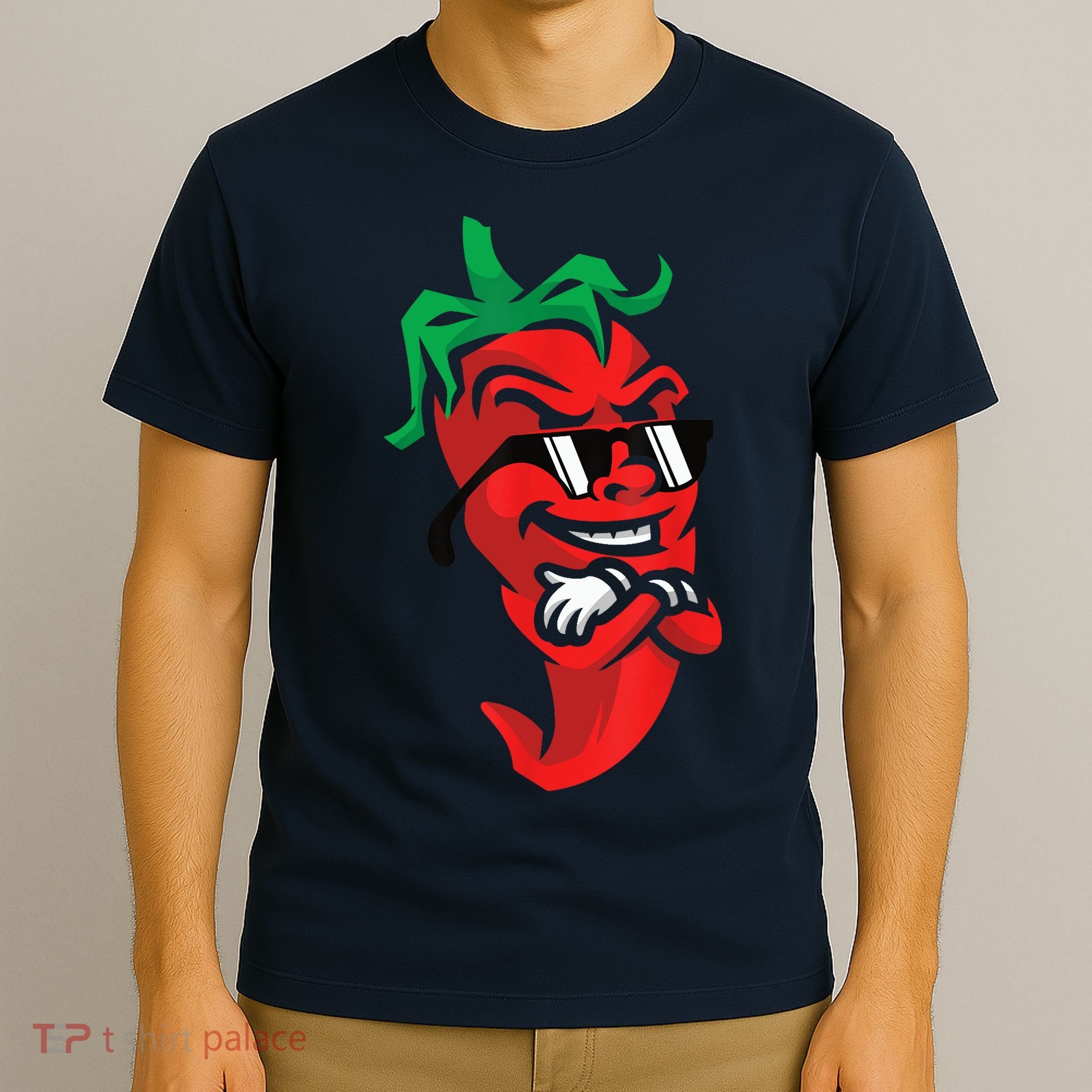 Lazy Cool Red Chili Pepper Mexican Spicy Hot Food Lover T-Shirt