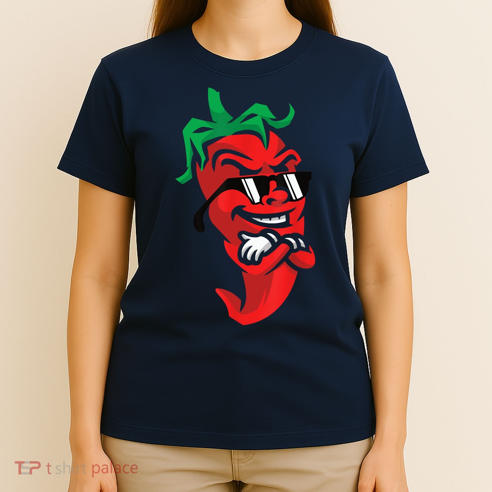 Lazy Cool Red Chili Pepper Mexican Spicy Hot Food Lover T-Shirt