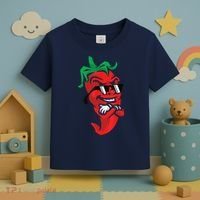 Lazy Cool Red Chili Pepper Mexican Spicy Hot Food Lover Toddler T-Shirt thumb 3