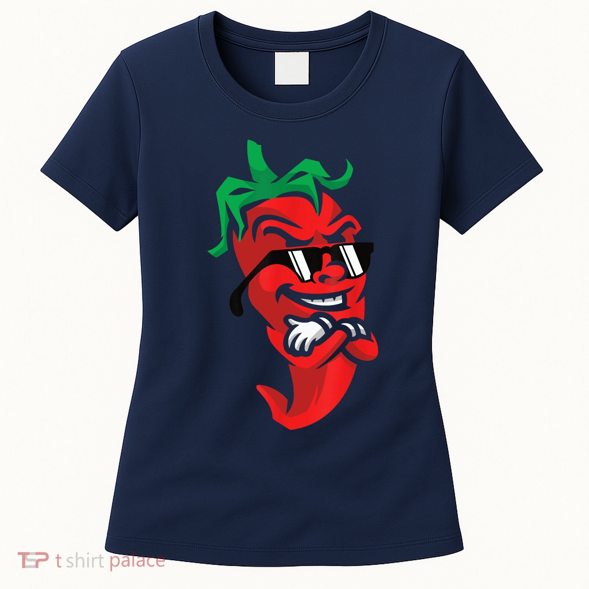 Lazy Cool Red Chili Pepper Mexican Spicy Hot Food Lover Women's T-Shirt