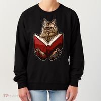 Lucky Cats Reading Books Kitty Dance Meow Funny Pet Animal Gift Women's Sweatshirt thumb 0