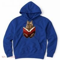 Lucky Cats Reading Books Kitty Dance Meow Funny Pet Animal Gift Hoodie thumb 0