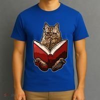 Lucky Cats Reading Books Kitty Dance Meow Funny Pet Animal Gift T-Shirt thumb 3