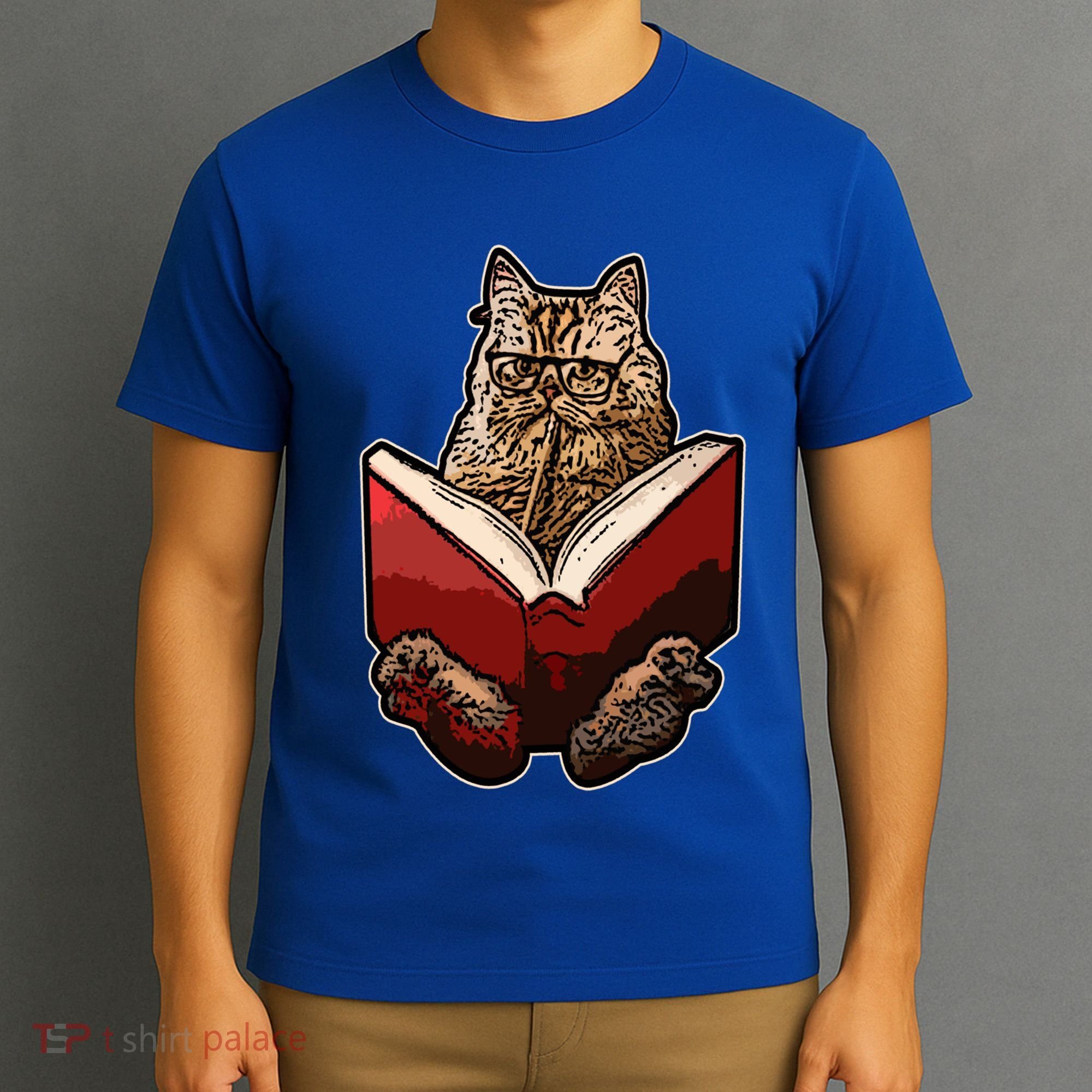 Lucky Cats Reading Books Kitty Dance Meow Funny Pet Animal Gift T-Shirt