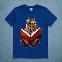 Lucky Cats Reading Books Kitty Dance Meow Funny Pet Animal Gift T-Shirt thumb 5
