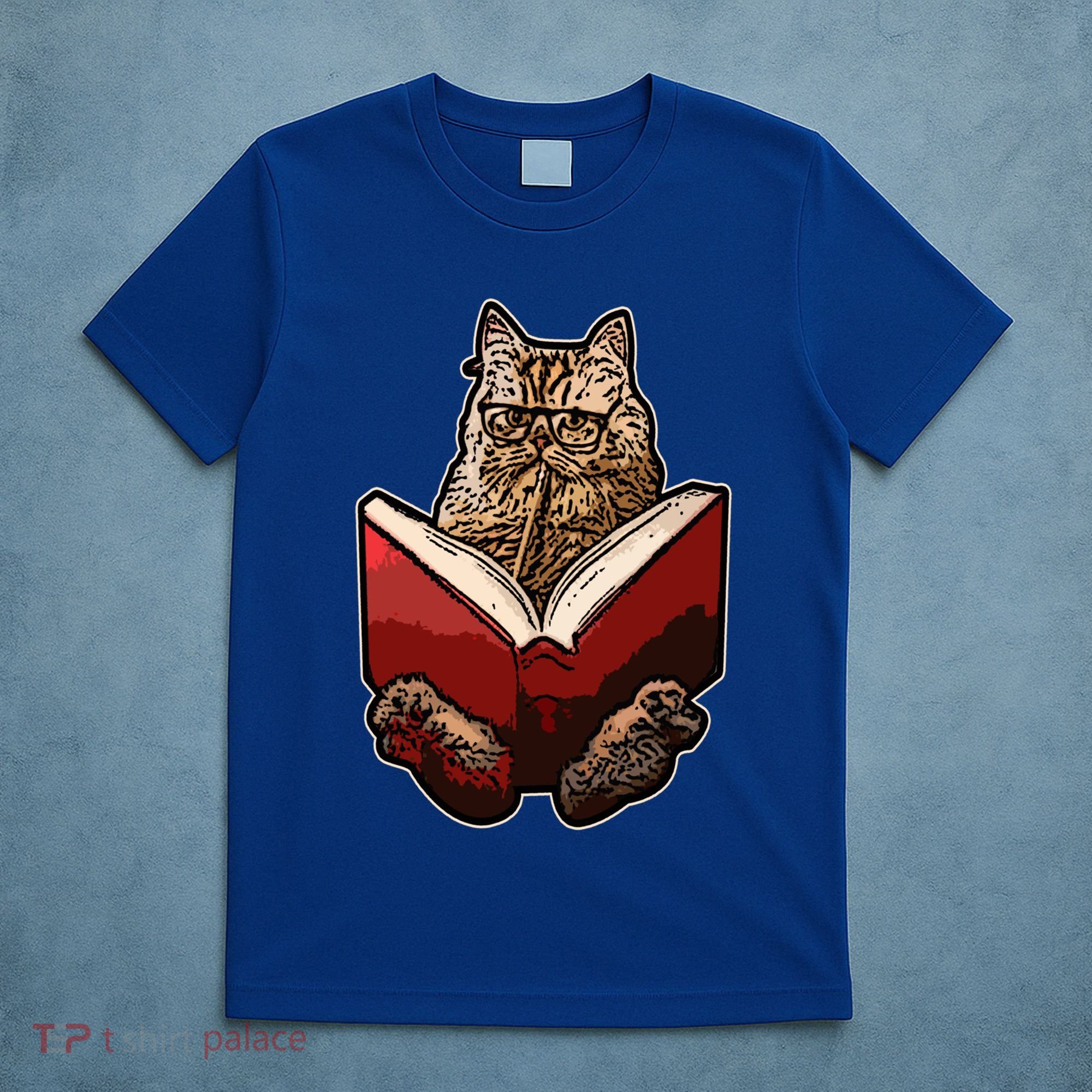 Lucky Cats Reading Books Kitty Dance Meow Funny Pet Animal Gift T-Shirt