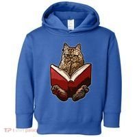 Lucky Cats Reading Books Kitty Dance Meow Funny Pet Animal Gift Toddler Hoodie thumb 0