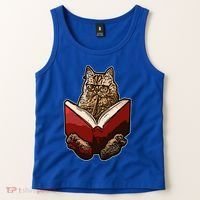 Lucky Cats Reading Books Kitty Dance Meow Funny Pet Animal Gift Tank Top thumb 2