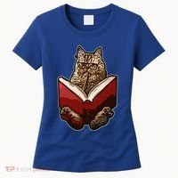 Lucky Cats Reading Books Kitty Dance Meow Funny Pet Animal Gift Women's T-Shirt thumb 0