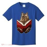 Lucky Cats Reading Books Kitty Dance Meow Funny Pet Animal Gift Kids T-Shirt thumb 0