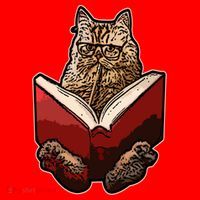 Lucky Cats Reading Books Kitty Dance Meow Funny Pet Animal Gift Santa Hat thumb 1
