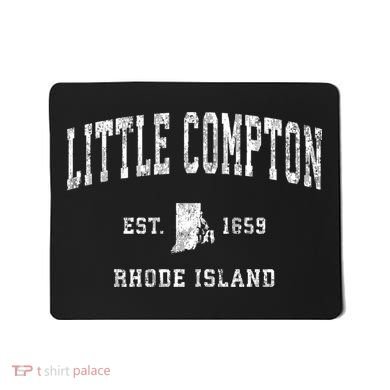 Little Compton Rhode Island Vintage Established Athletic Sports Design Mousepad