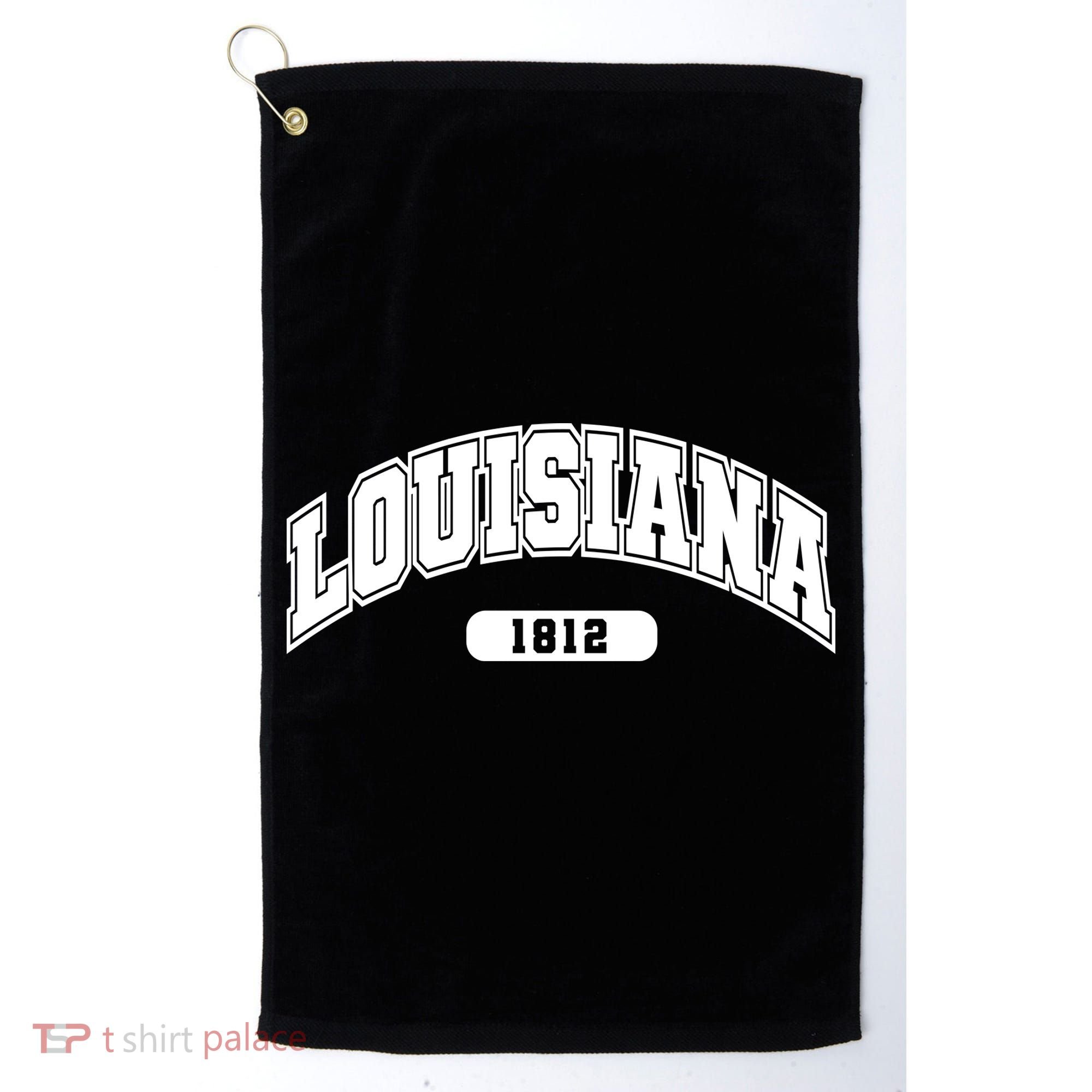 Louisiana Collegiate Style 1812 Golf Towel