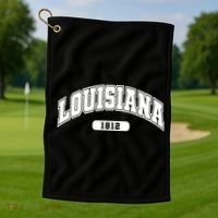 Louisiana Collegiate Style 1812 Golf Towel thumb 1