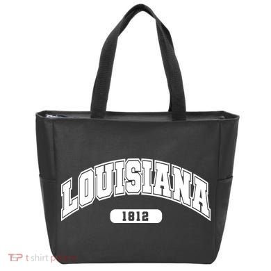 Louisiana Collegiate Style 1812 Tote Bag