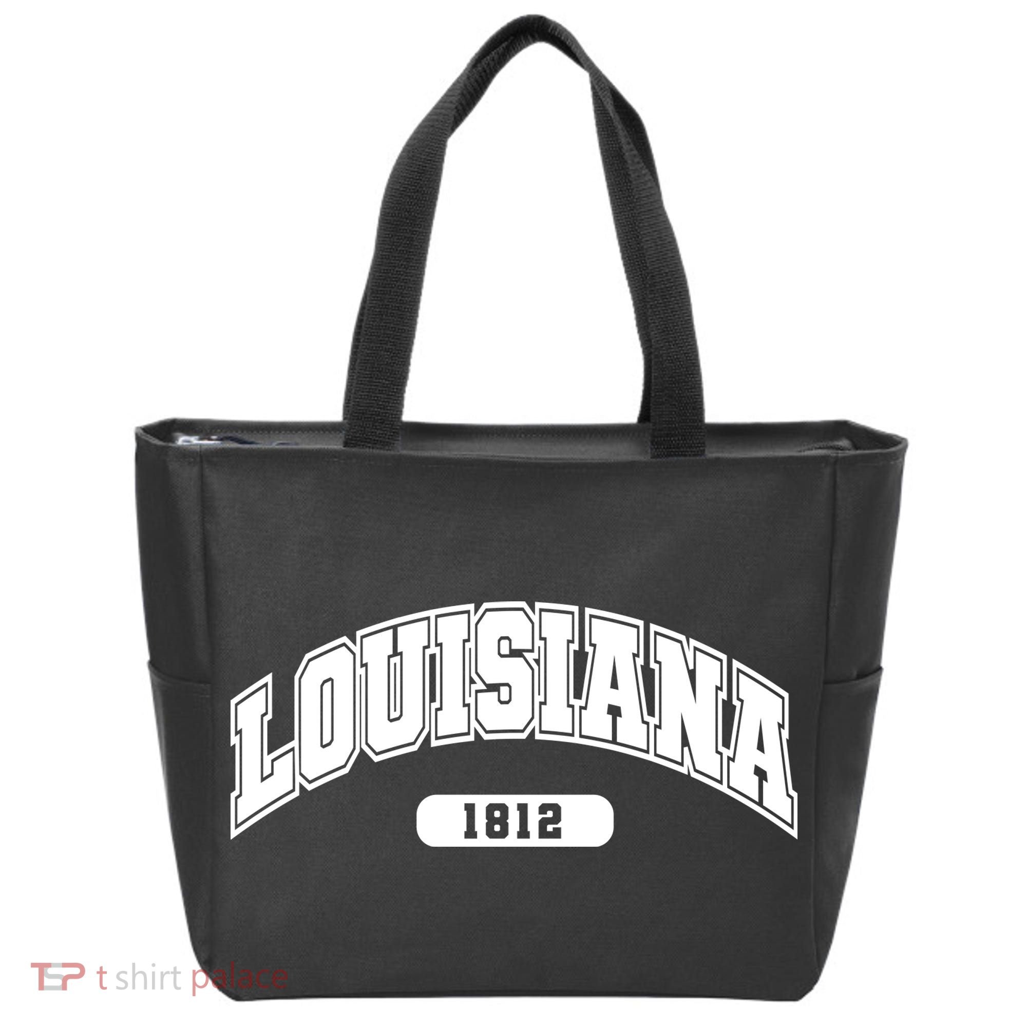 Louisiana Collegiate Style 1812 Tote Bag