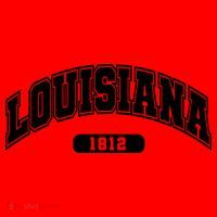 Louisiana Collegiate Style 1812 Santa Hat thumb 1