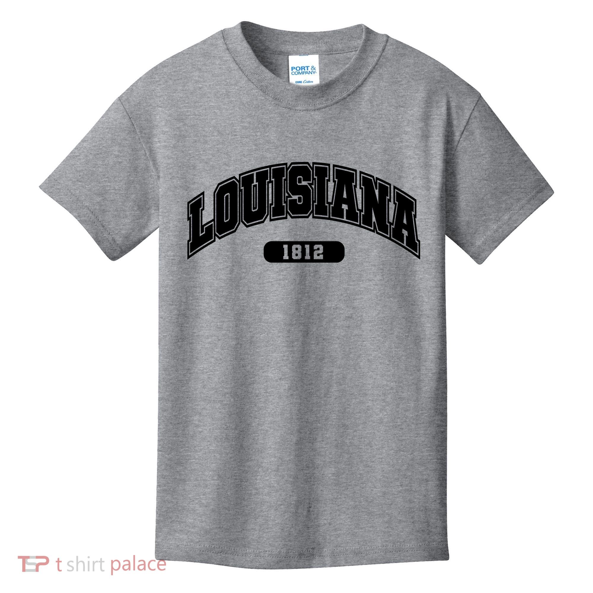 Louisiana Collegiate Style 1812 Kids T-Shirt