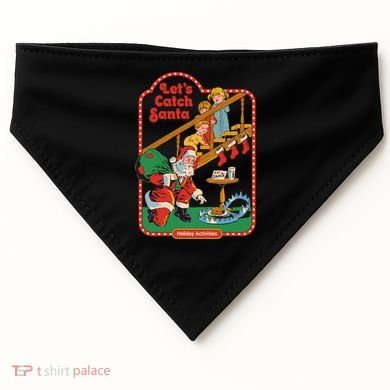 Let's Catch Santa Holiday Archives USA-Made Doggie Bandana