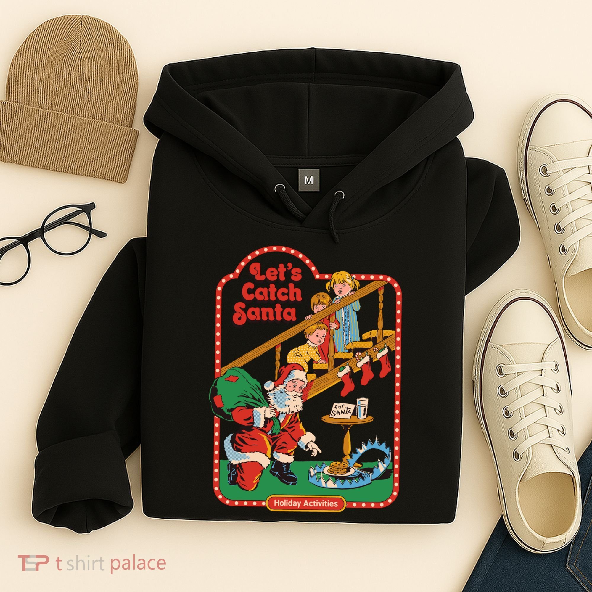 Let's Catch Santa Holiday Archives Hoodie