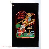 Let's Catch Santa Holiday Archives Golf Towel thumb 0