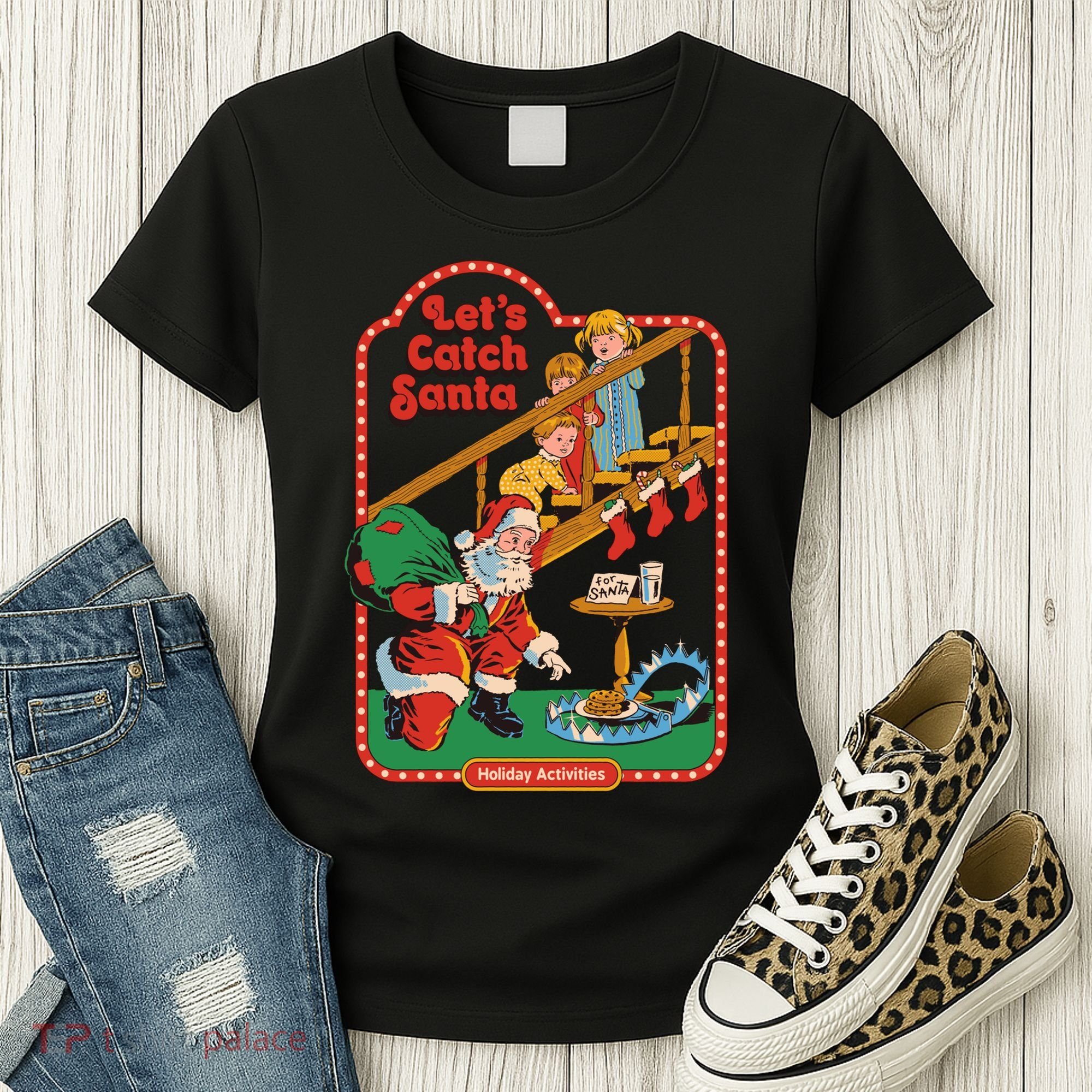 Let's Catch Santa Holiday Archives Women's T-Shirt