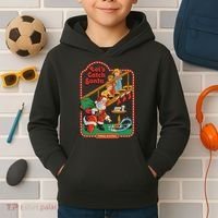 Let's Catch Santa Holiday Archives Kids Hoodie thumb 2