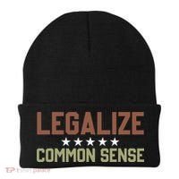 Legalize Common Sense Retro Beanie thumb 0
