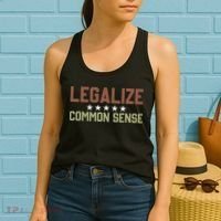 Legalize Common Sense Retro Women's Tank Top thumb 2