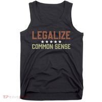 Legalize Common Sense Retro Tank Top thumb 0