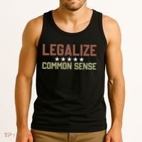Legalize Common Sense Retro Tank Top thumb 3
