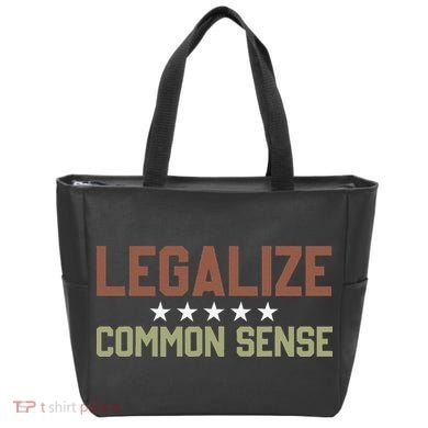 Legalize Common Sense Retro Tote Bag