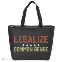 Legalize Common Sense Retro Tote Bag thumb 0
