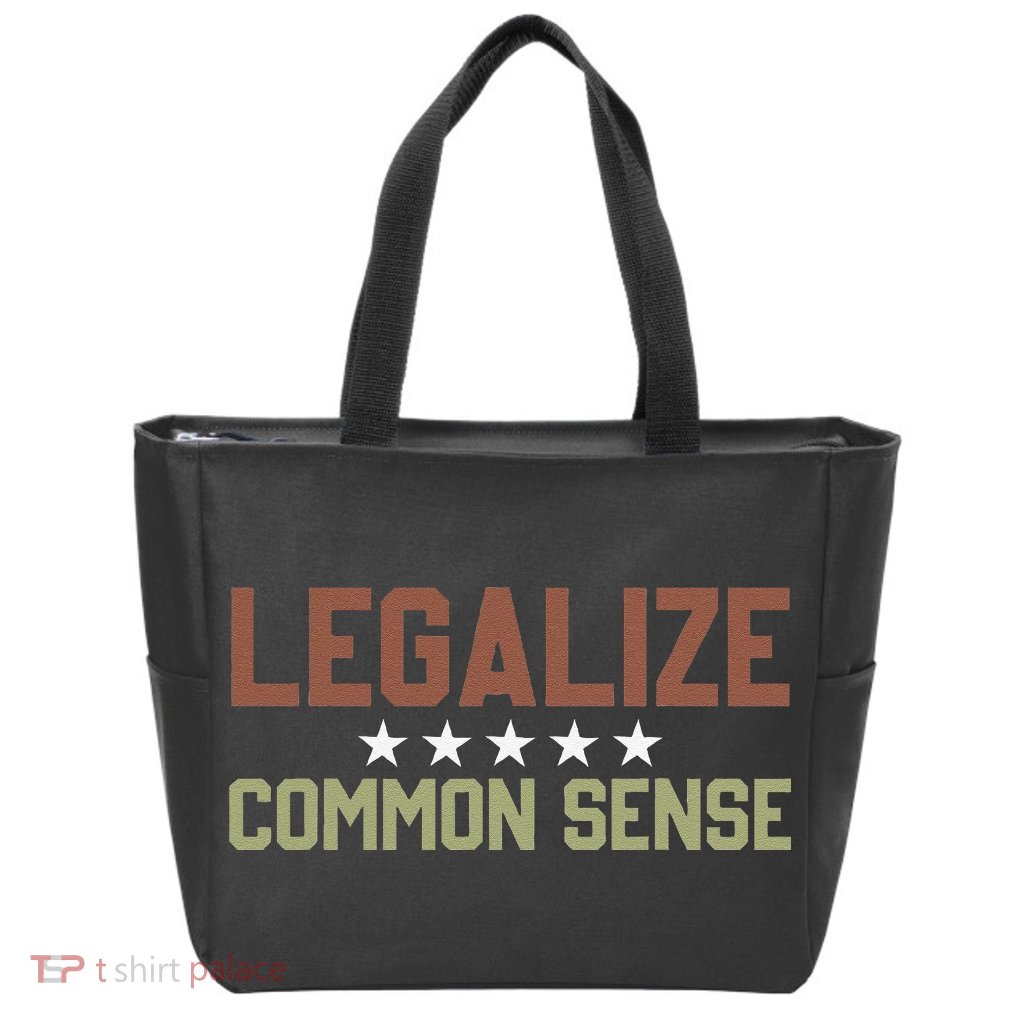 Legalize Common Sense Retro Tote Bag